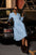 Blue Reverie Button-Front Denim Dress