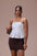 The Vivienne Scalloped  Pleated Top