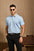 Contrast-Trim collar Polo shirt